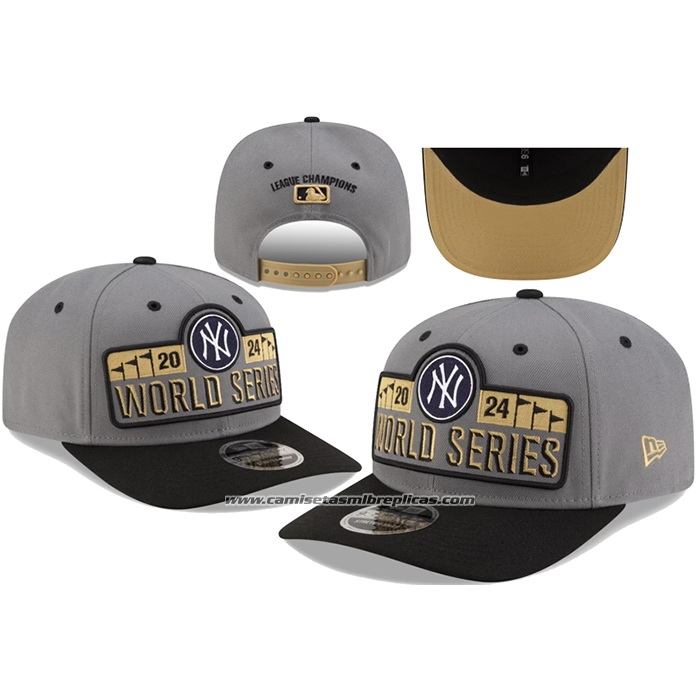 Gorra New York Yankees Adjustable 2024 American League Champions Gris